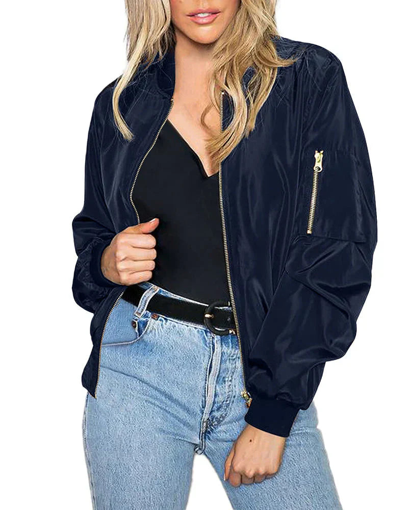 Krohn-e | Elegante Bomberjacke für Damen Leicht und Bequem