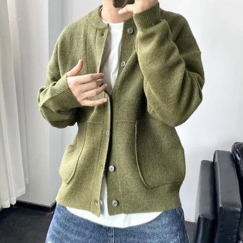 Krohn-e | Klassische Herren-Strickjacke