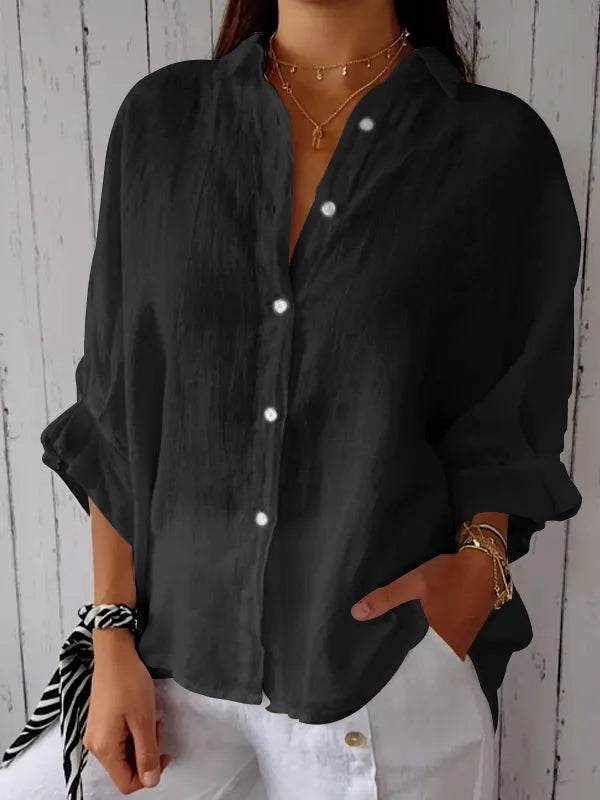 Damen Leinen Top von Fudus im lässigen Stil