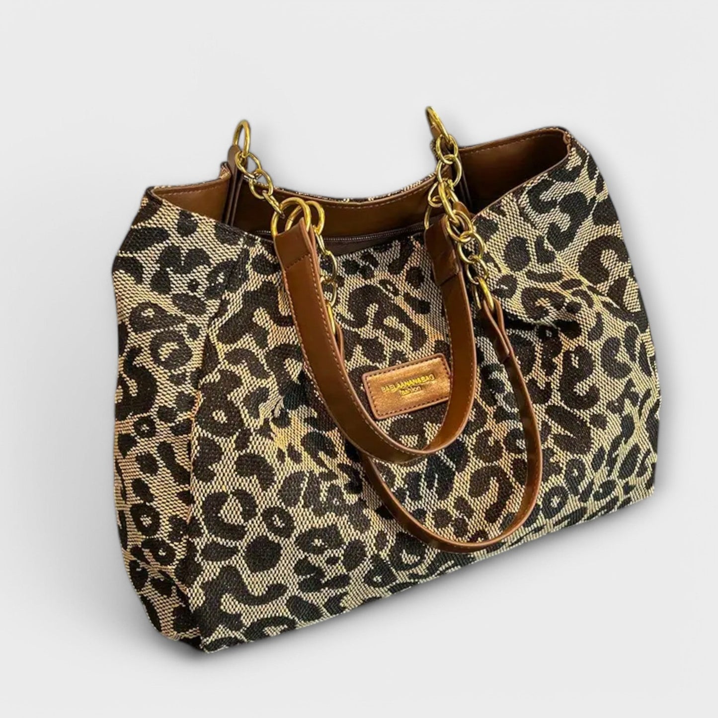 KROHN-E Damen Schultertasche Schwarz Elegant