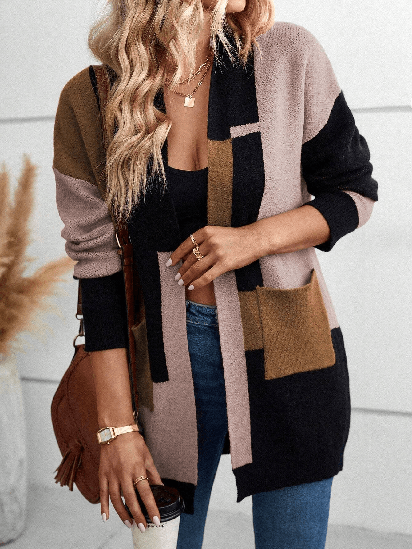 Krohn-e | Elegante und Lässige Winter Strickjacke