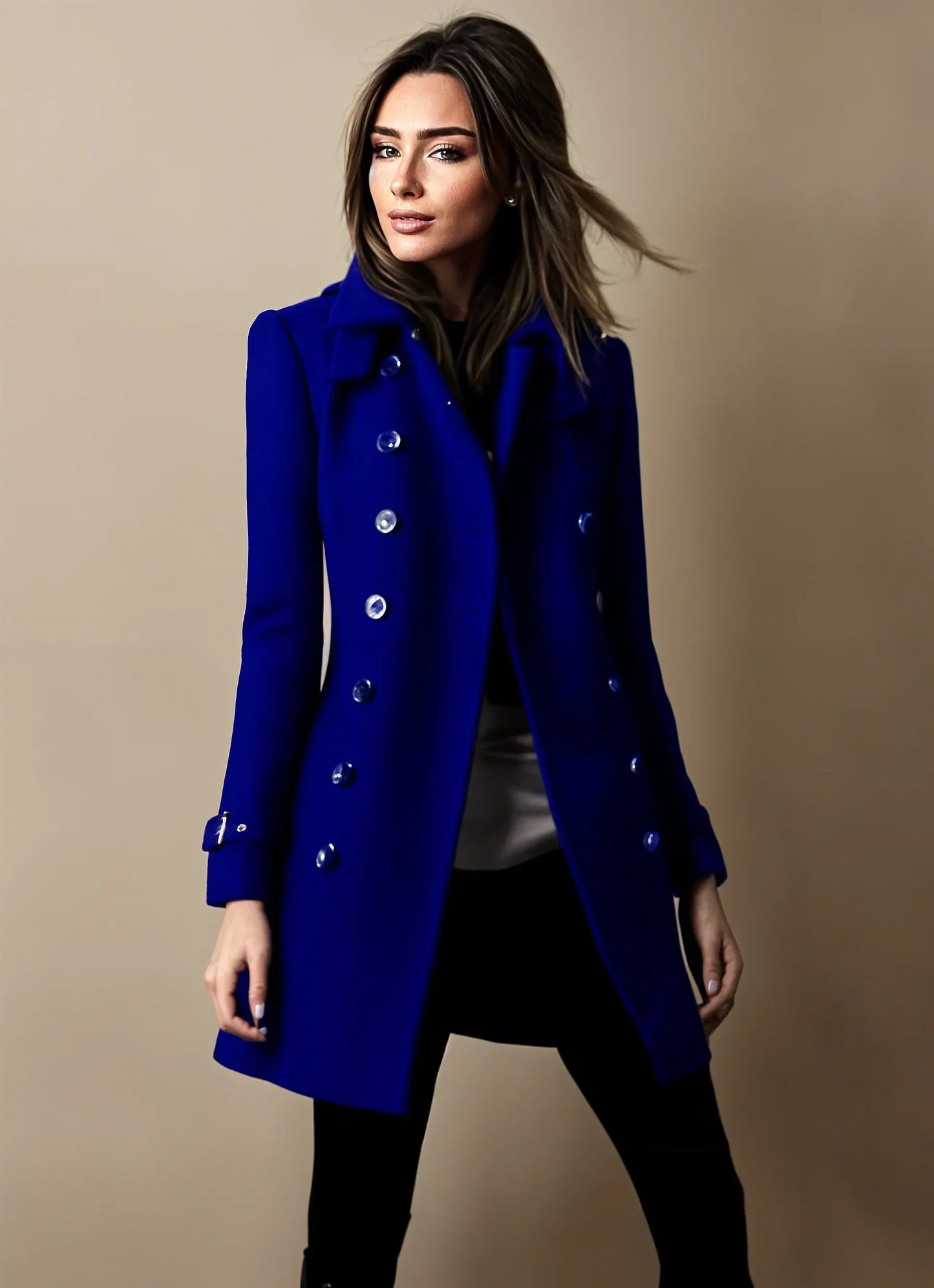 Krohn-e | Eleganter Trenchcoat Damen Winterjacke