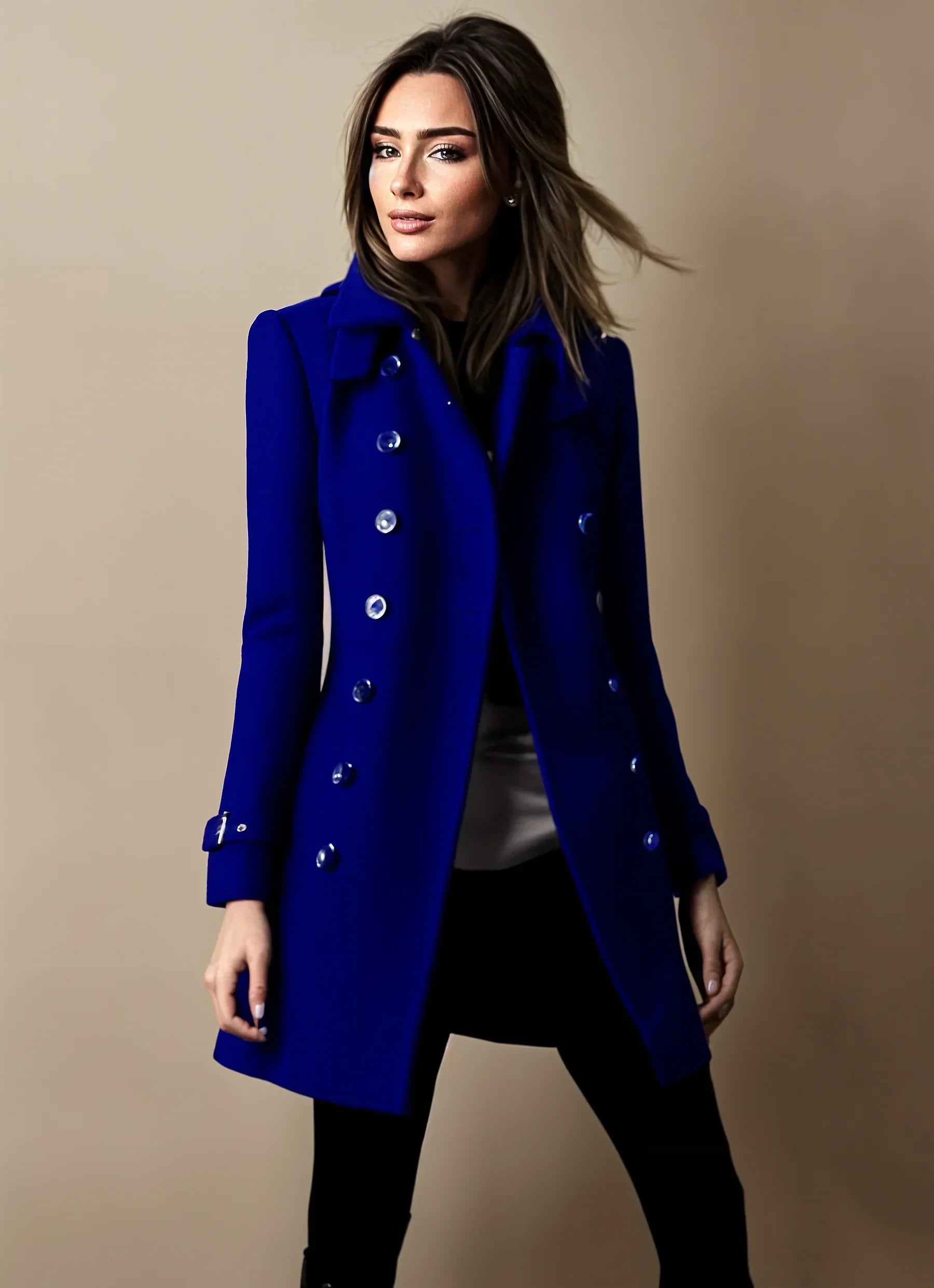 Krohn-e | Eleganter Trenchcoat Damen Winterjacke