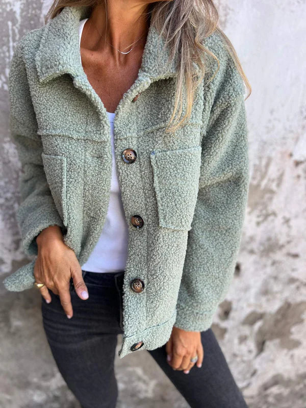 Krohn-e | Kurzer Teddy-Mantel
