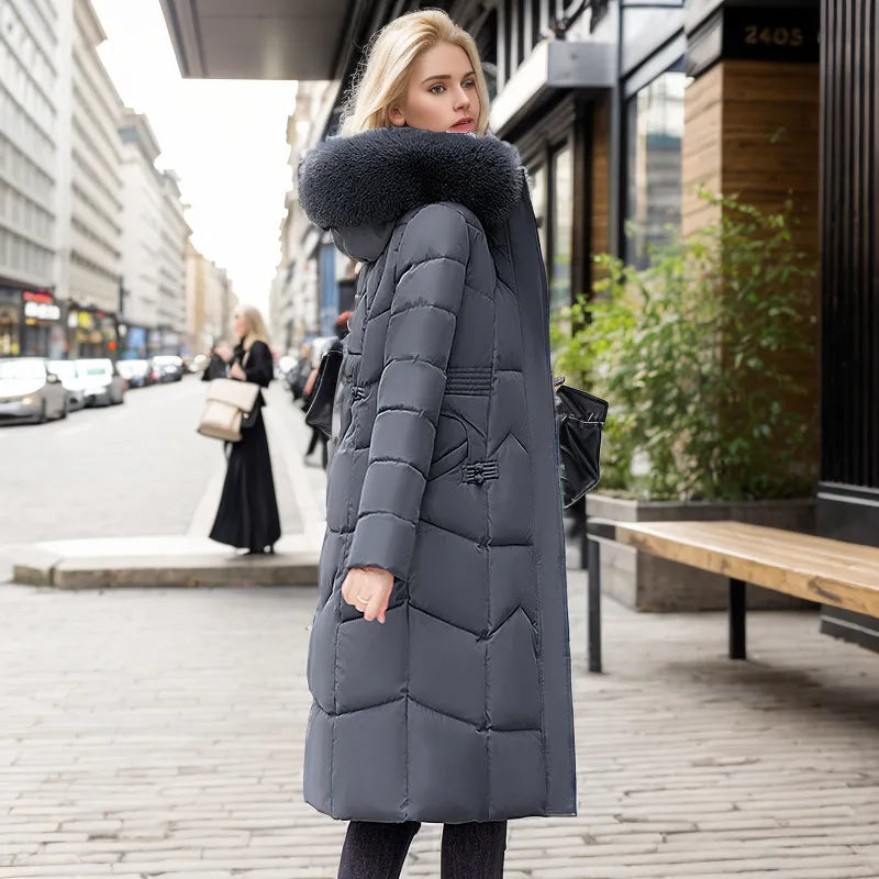 Krohn-e | Lange schlanke Winterjacke