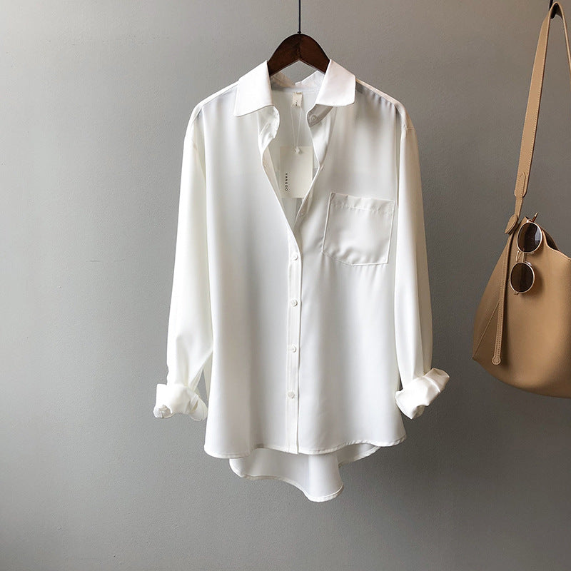 Langarm-Shirt für Damen von Fudus, unifarben