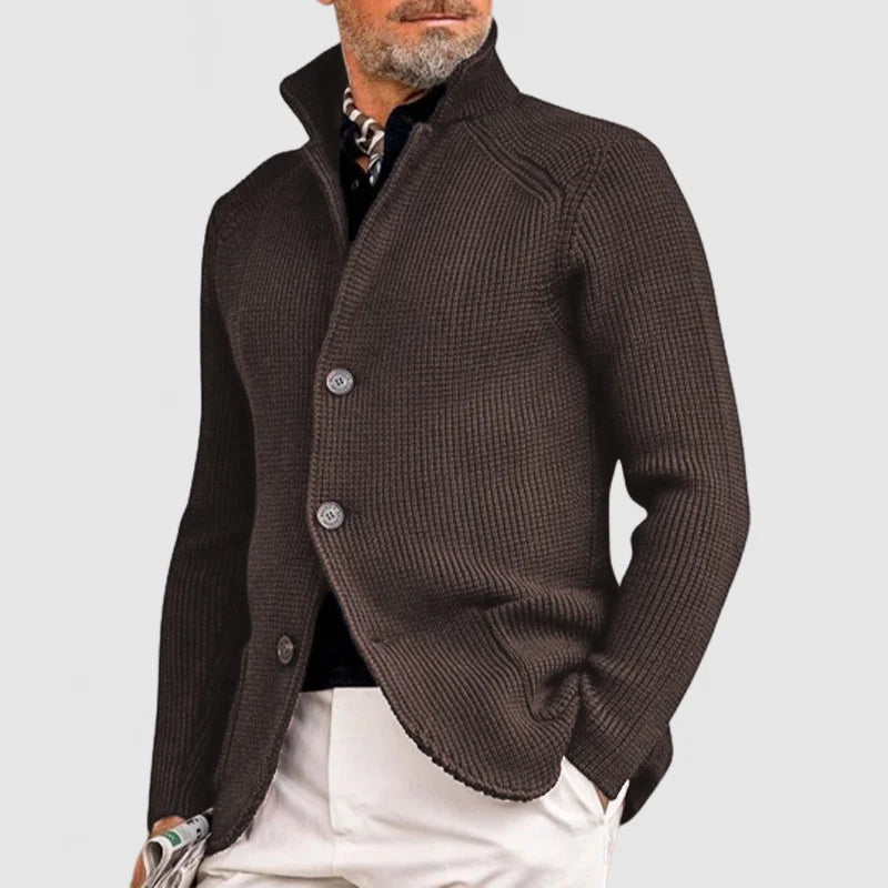 Krohn-e | Stilvolle Herrenjacke Mit Stehkragen