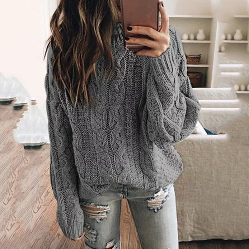 Damen Grobstrickpullover mit trendigem Zopfdesign Krohn-e
