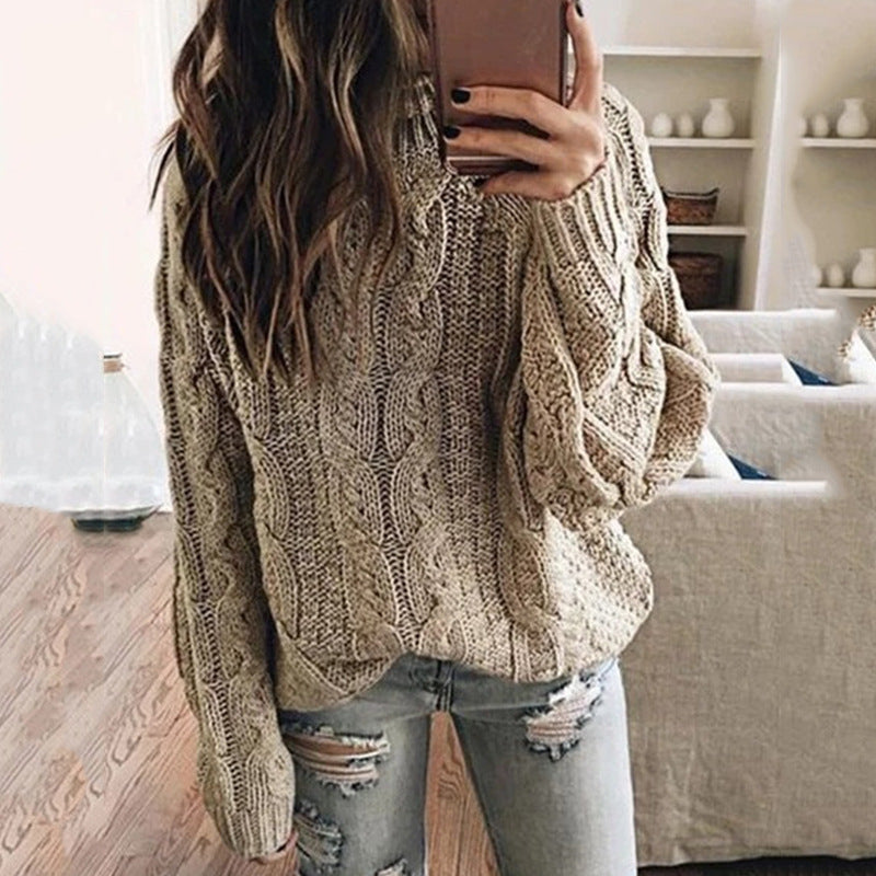Damen Grobstrickpullover mit trendigem Zopfdesign Krohn-e