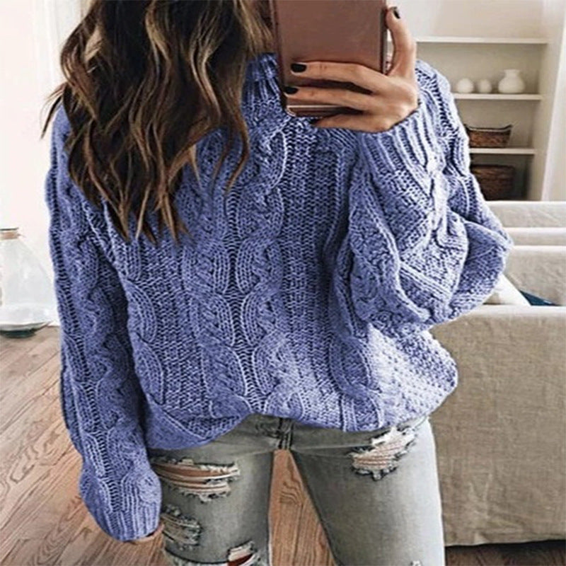 Damen Grobstrickpullover mit trendigem Zopfdesign Krohn-e