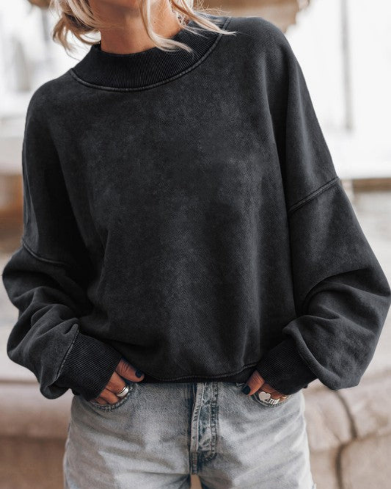 Krohn-e | Stilvoller Gebleichter Pullover