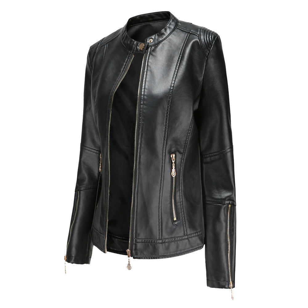 Damen modische Faux jacke mit minimalistischen Akzenten Krohn-e