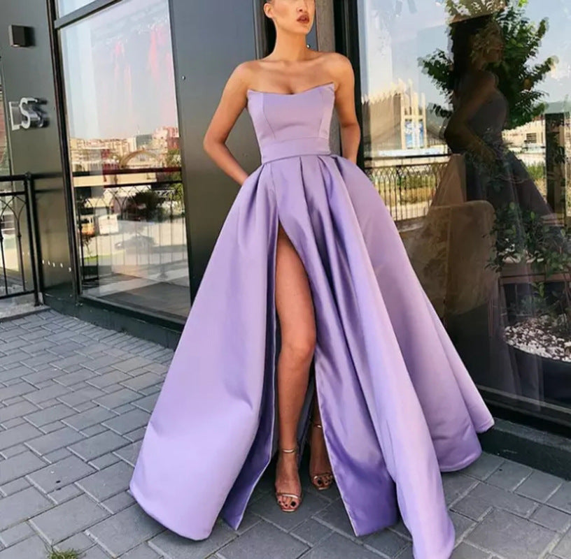 Edles langes Abendkleid für Bankett-Hostessen von Krohn-e