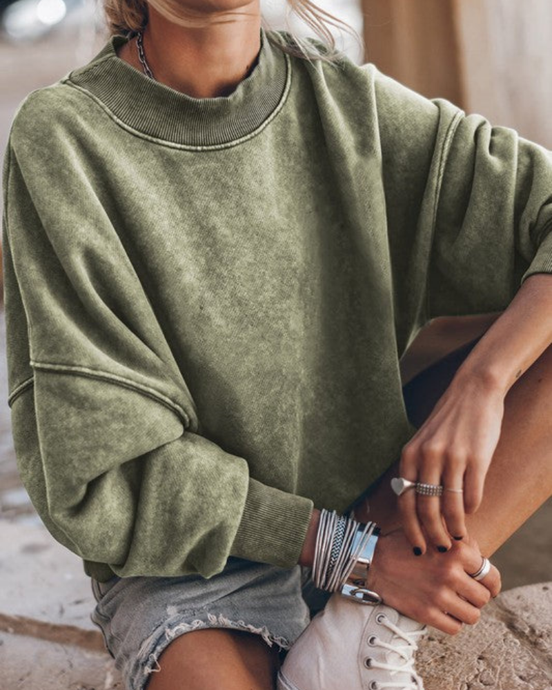 Krohn-e | Stilvoller Gebleichter Pullover