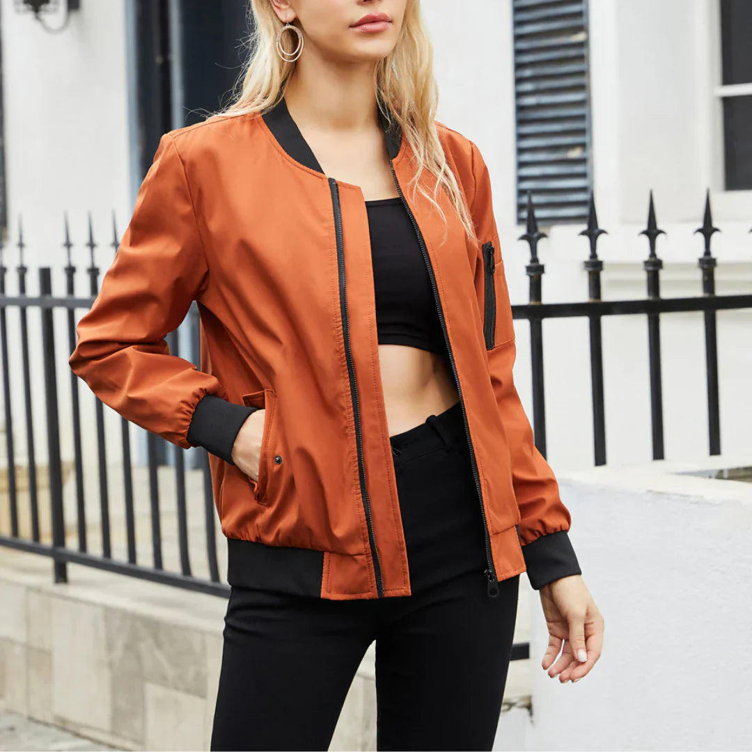 Avelena Damen Bomberjacke: lässiger Style