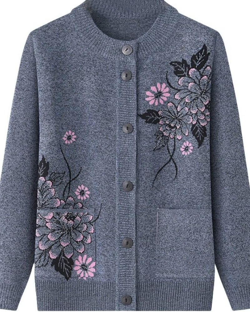 Krohn-e | Floral Charm Strickjacke