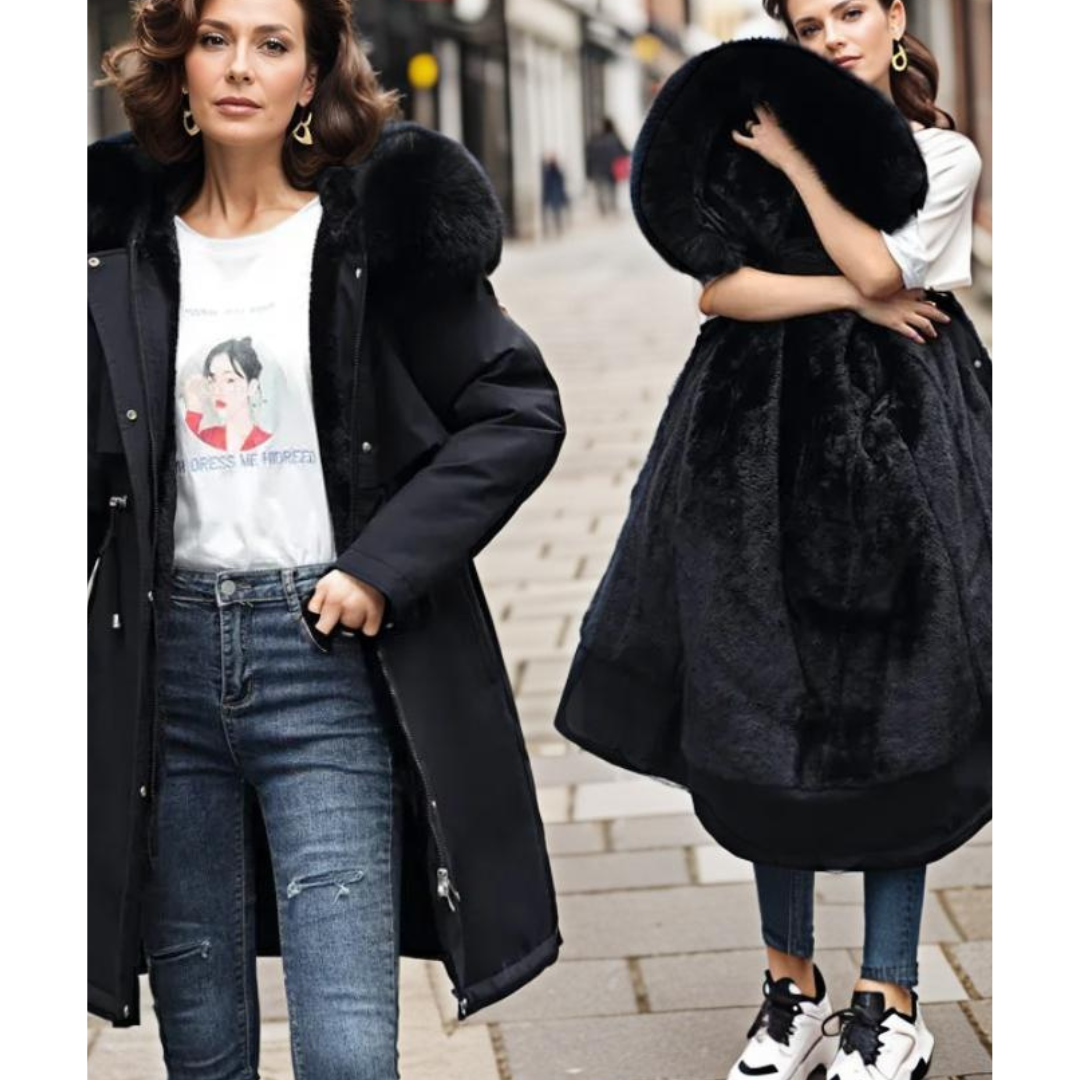 Krohn-e | Warme Bequeme Parka Jacke - Kapuze