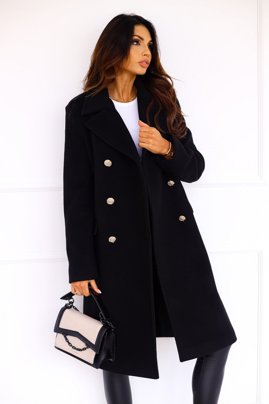 Krohn-e | Damen Reverskragen Trenchcoat Winter