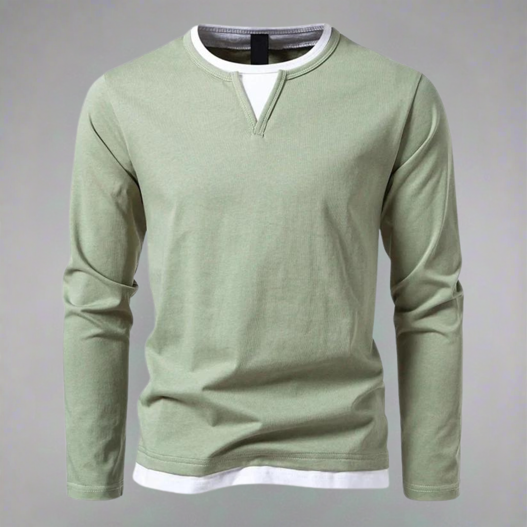 Langarm-V-Neck Shirt von Markus