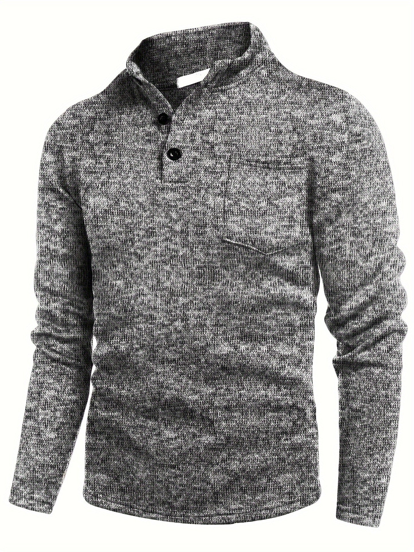 Krohn-e | Lässiger Pullover mit Knopfdetails Baumwollmischung Komfort und Stil