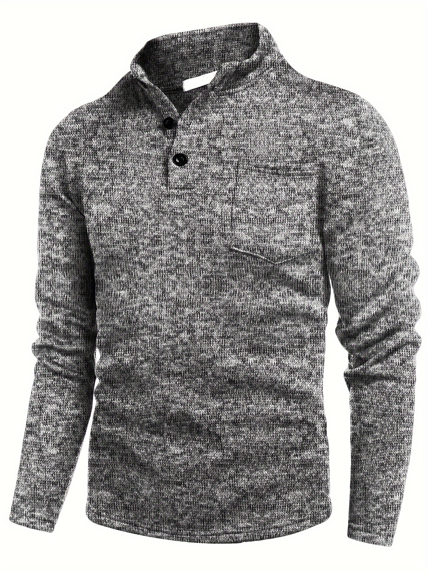 Krohn-e | Lässiger Pullover mit Knopfdetails Baumwollmischung Komfort und Stil