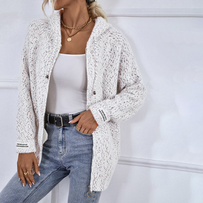Krohn-e | Gestrickter Strickjacke mit Kapuze