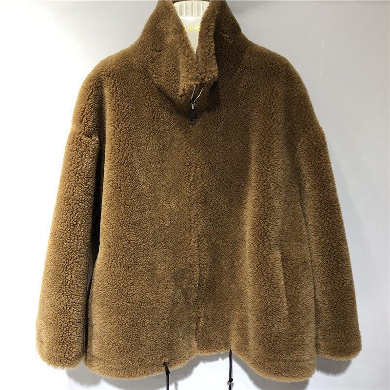 Damen gemütliche und kuschelige Fleecejacke mit hohem Kragen Krohn-e