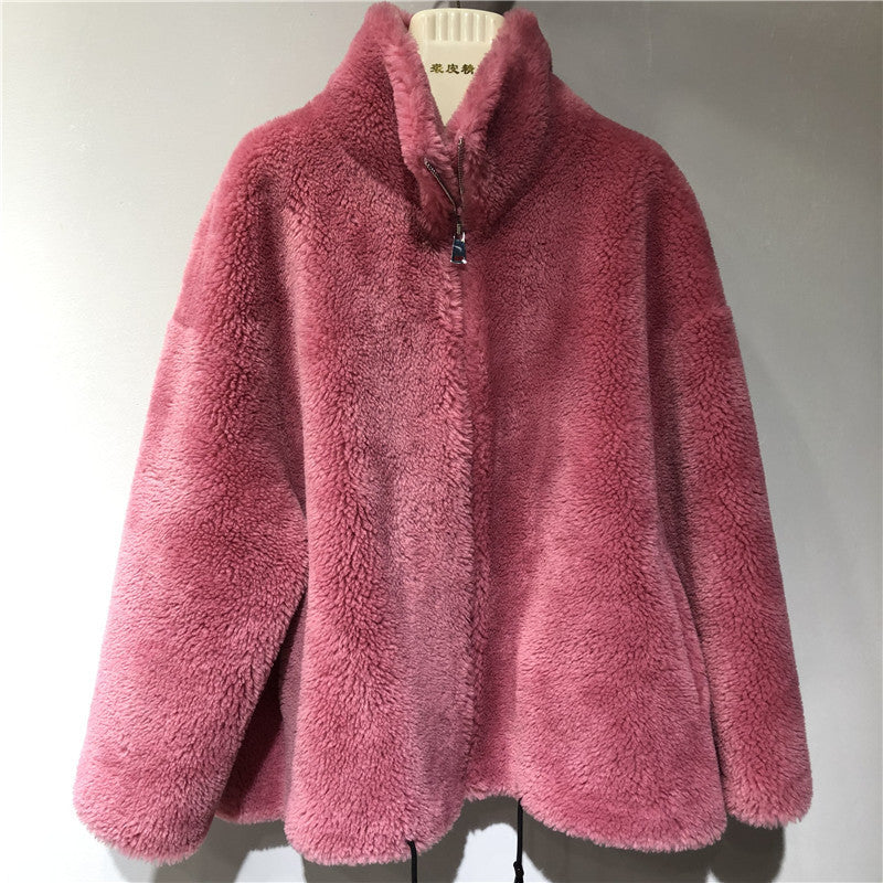 Damen gemütliche und kuschelige Fleecejacke mit hohem Kragen Krohn-e