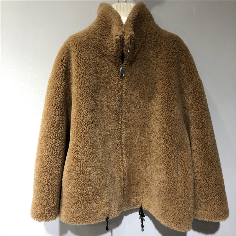 Damen gemütliche und kuschelige Fleecejacke mit hohem Kragen Krohn-e