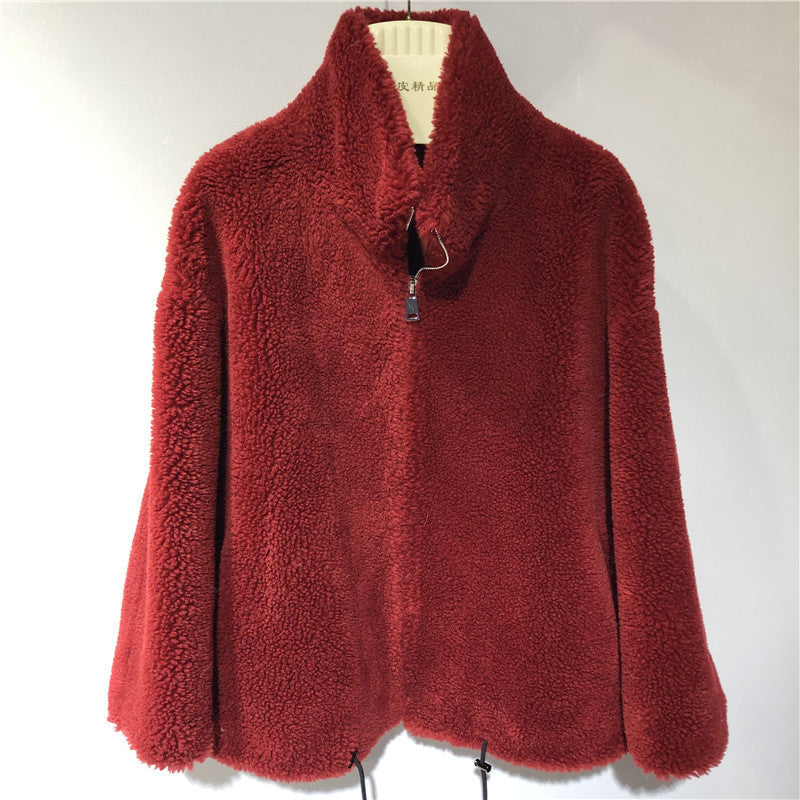 Damen gemütliche und kuschelige Fleecejacke mit hohem Kragen Krohn-e