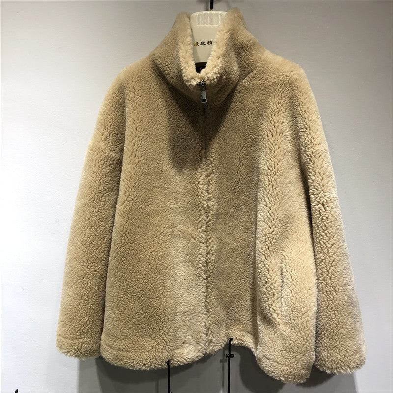 Damen gemütliche und kuschelige Fleecejacke mit hohem Kragen Krohn-e