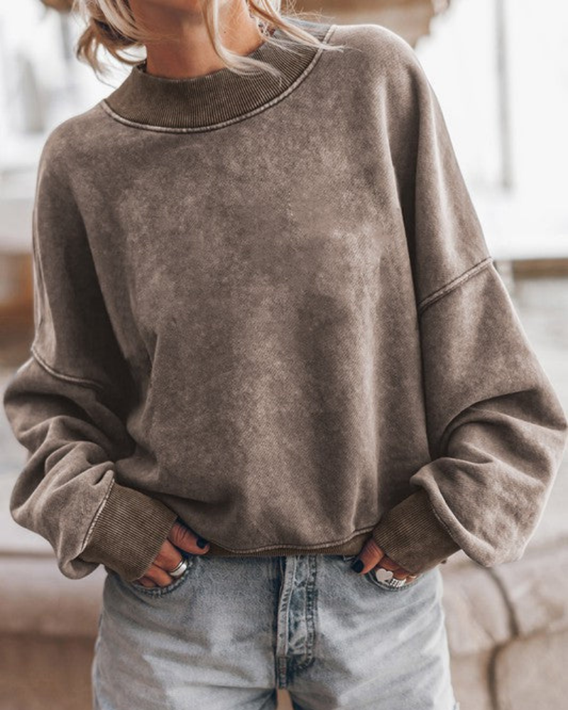 Krohn-e | Stilvoller Gebleichter Pullover