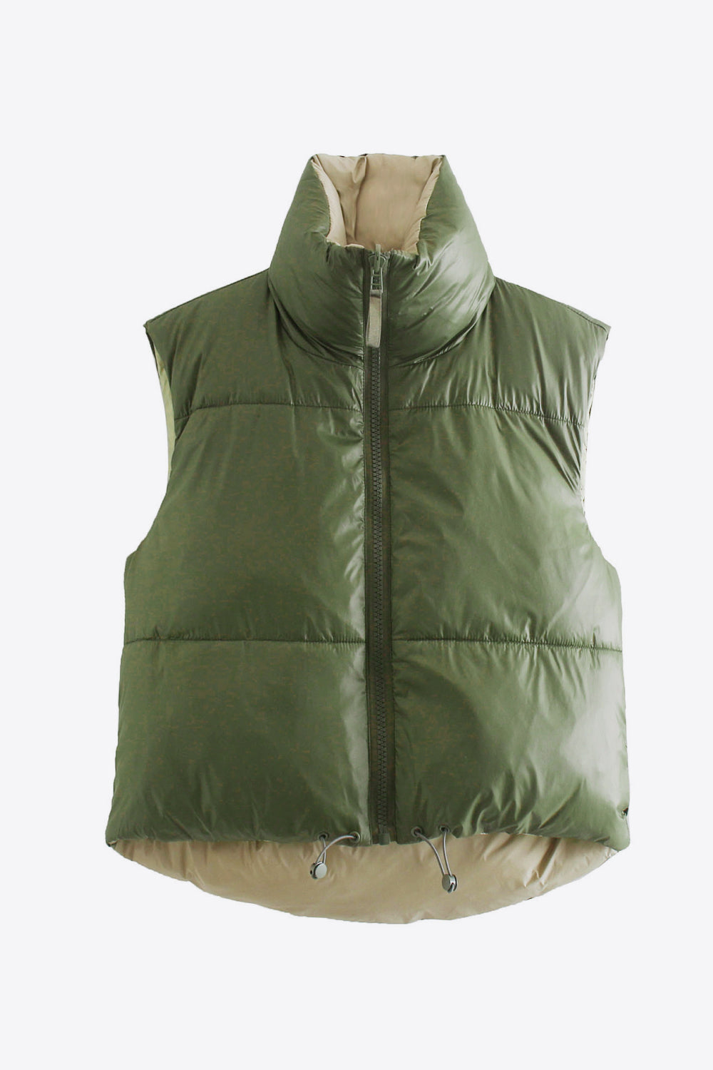 Krohn-e | Zip-Up Drawstring Puffer Weste