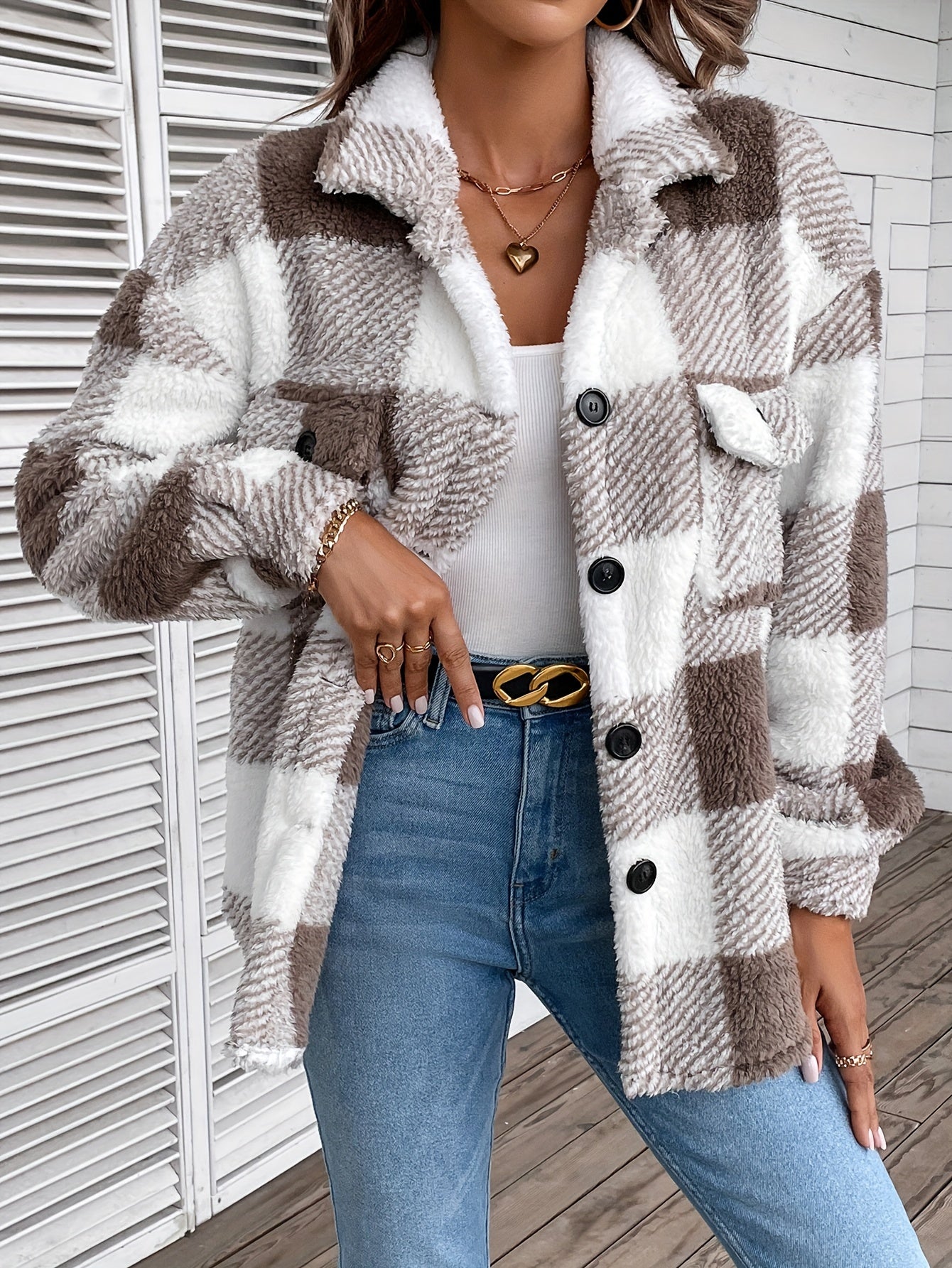 Krohn-e | Flanellhemd mit Karos Polyester Warm und Stilvoll