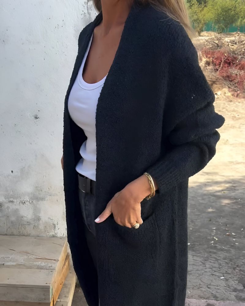 Krohn-e | Lässiger Strick-Cardigan mit Taschen
