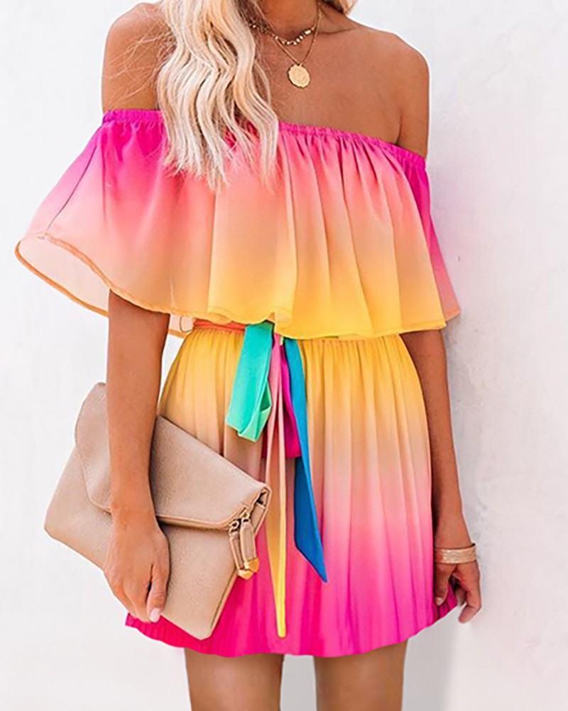 Elegantes Off-Shoulder-Kleid von Krohn-e