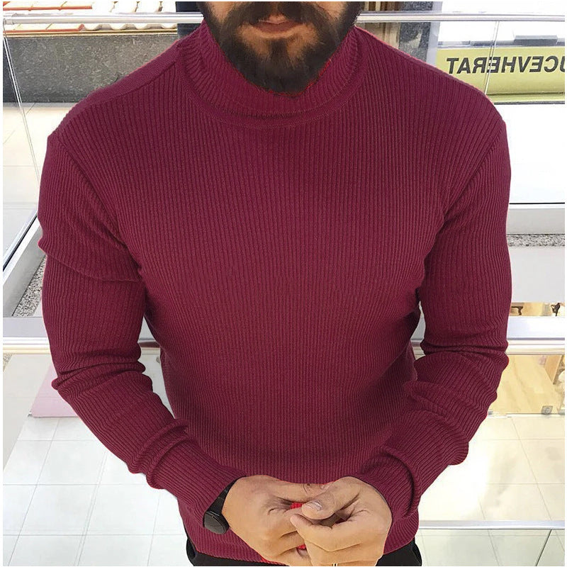 Herren Hochwertiger Strickrollkragenpullover Krohn-e
