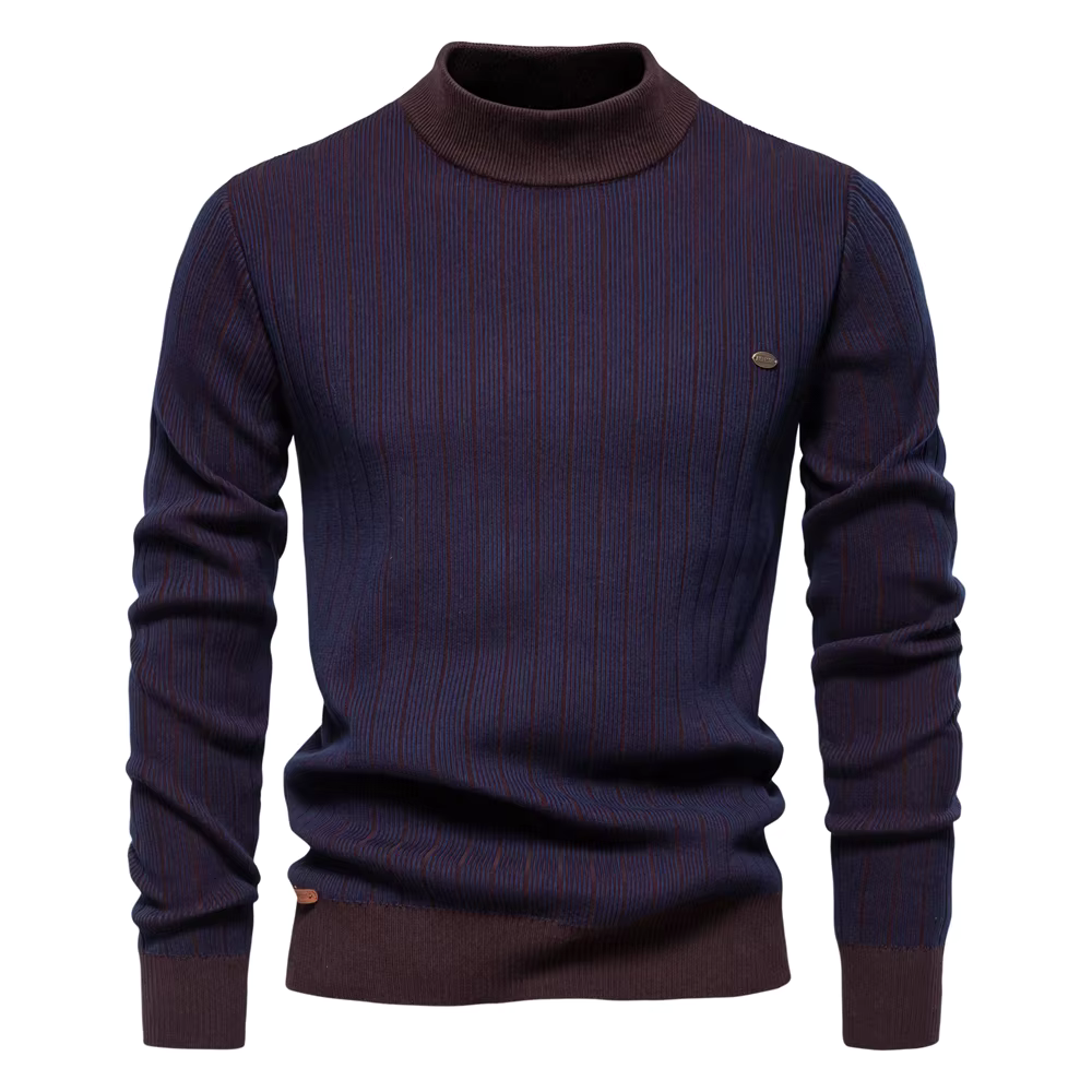 Krohn-e | Streifenpullover für Elegante Wintertage