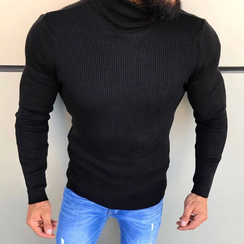 Herren Hochwertiger Strickrollkragenpullover Krohn-e