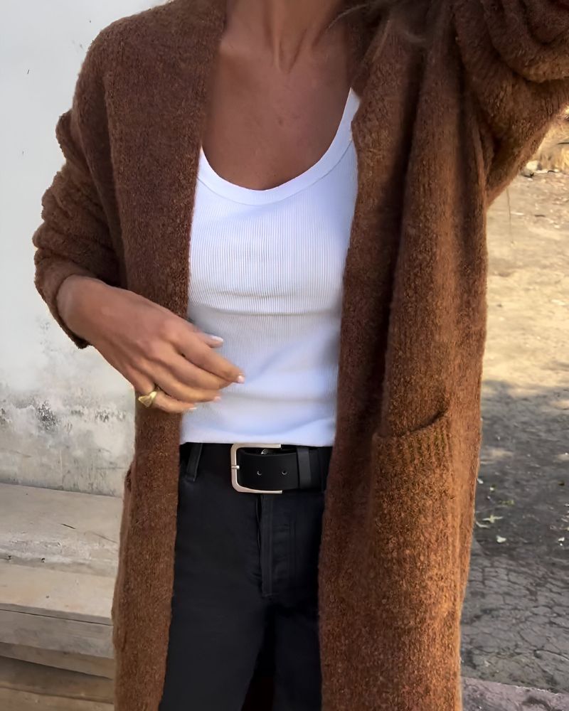 Krohn-e | Lässiger Strick-Cardigan mit Taschen