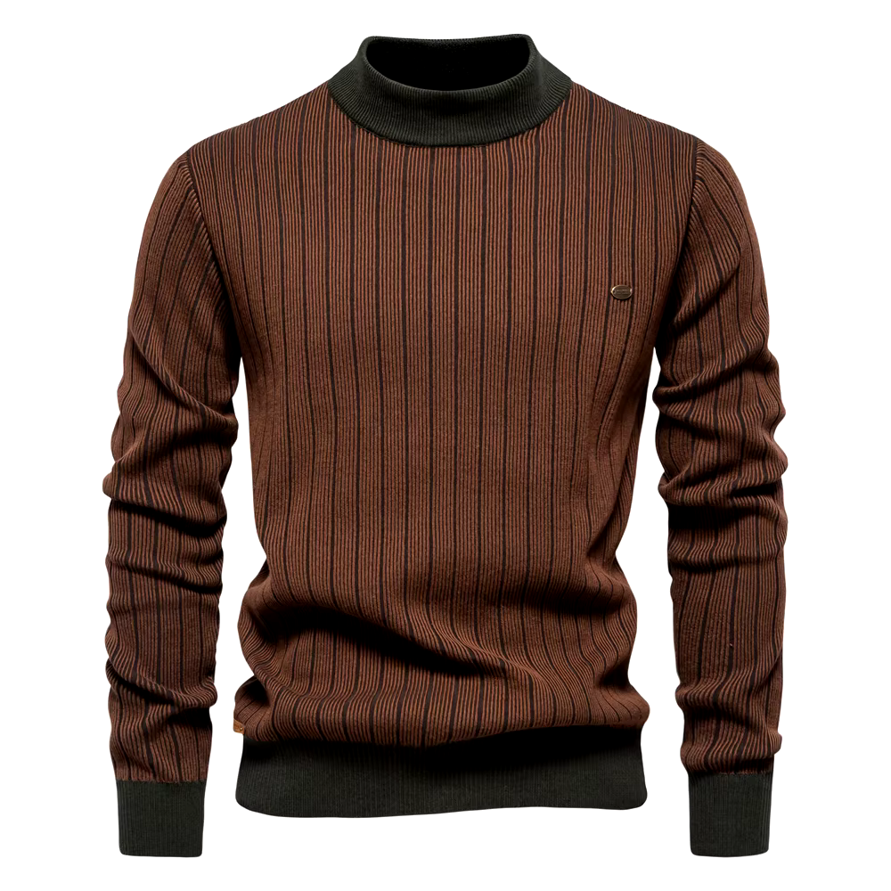 Krohn-e | Streifenpullover für Elegante Wintertage