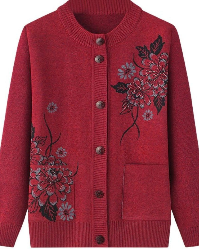 Krohn-e | Floral Charm Strickjacke