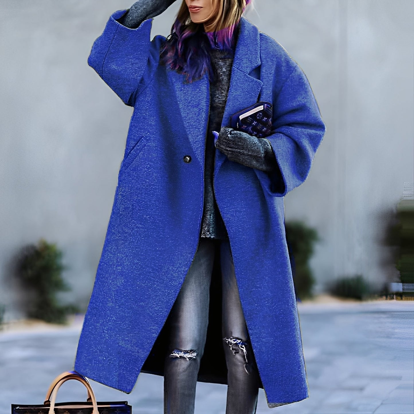 Krohn-e | Eleganter, klassischer, lockerer Mantel für Frauen