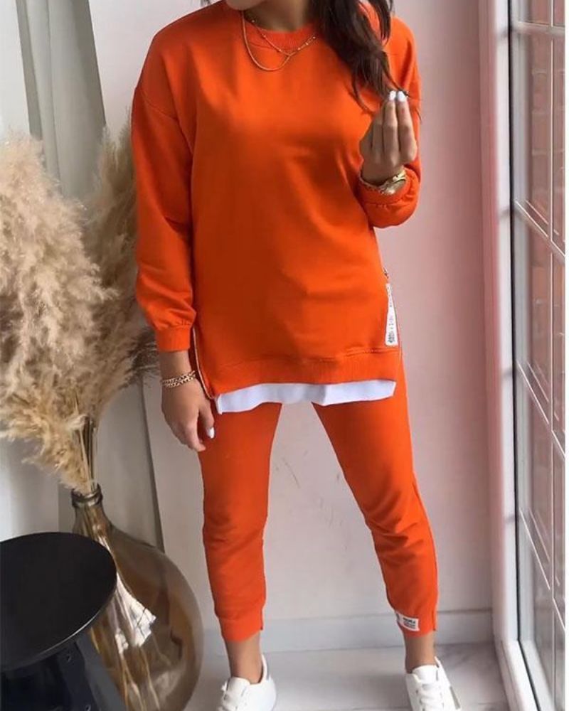 Krohn-e | Sweater und Hose Zweiteiler Set