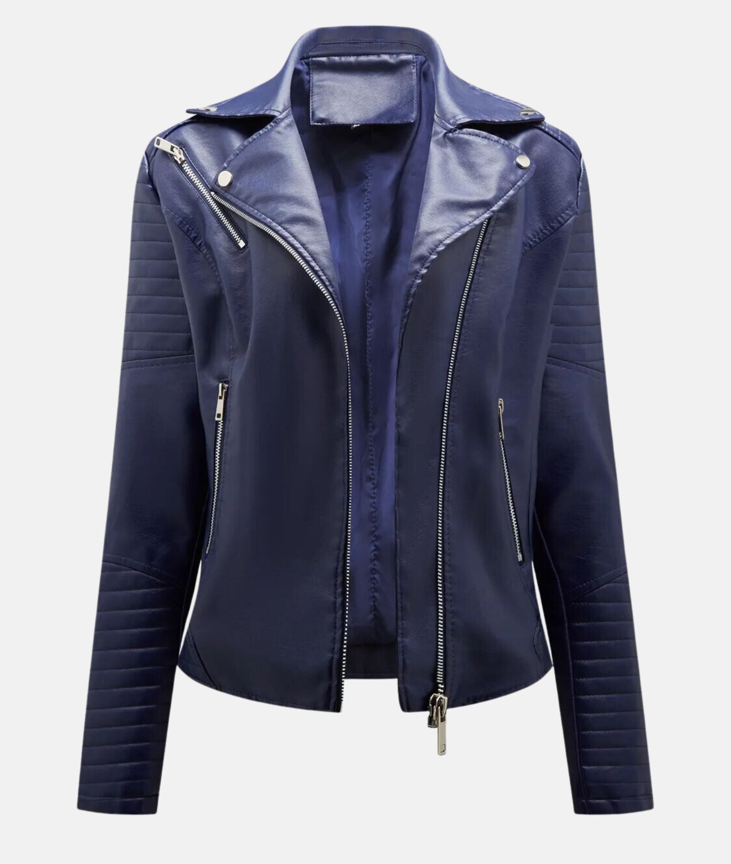 Krohn-e | Damen Bikerjacke aus Kunstleder