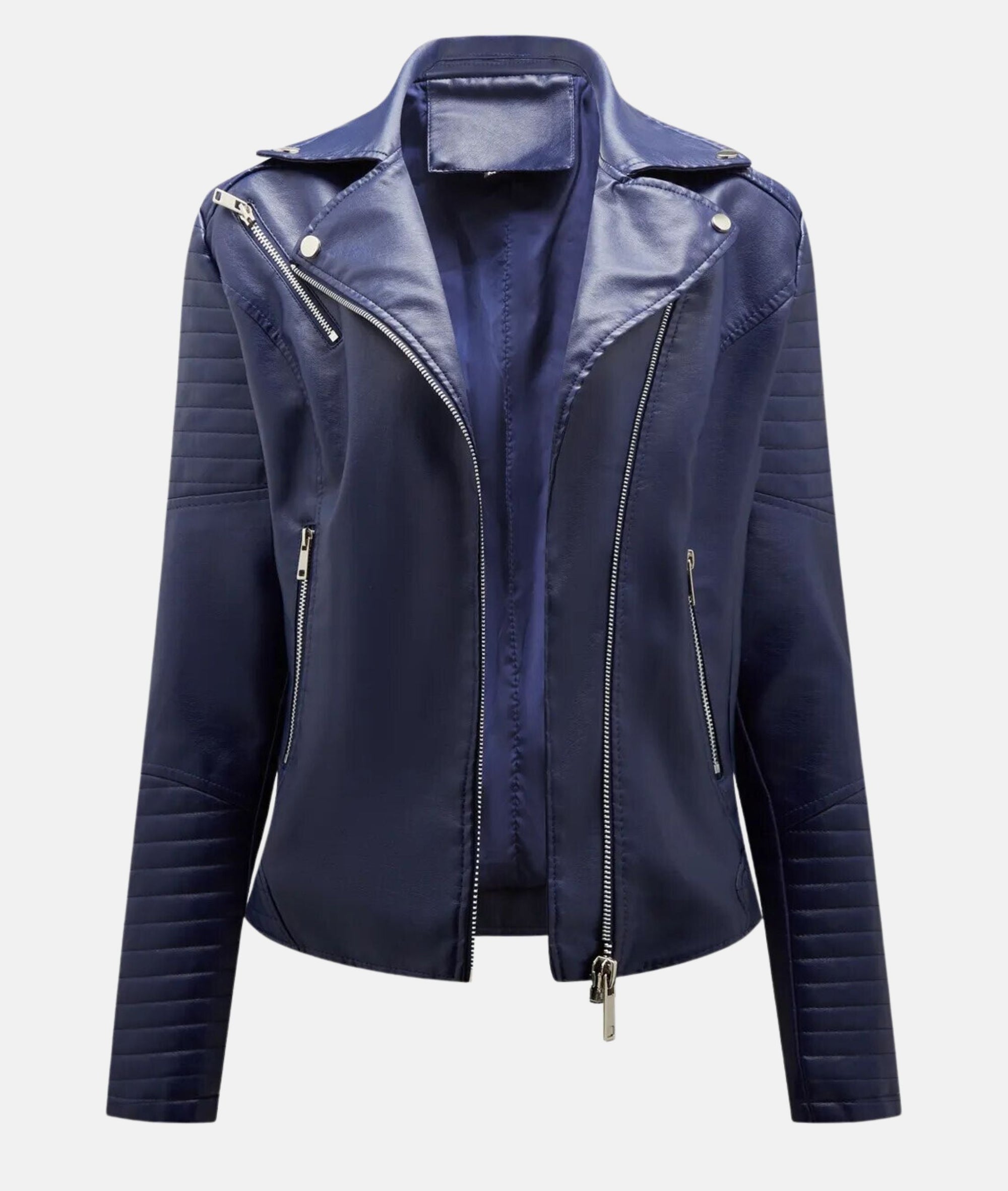 Krohn-e | Damen Bikerjacke aus Kunstleder