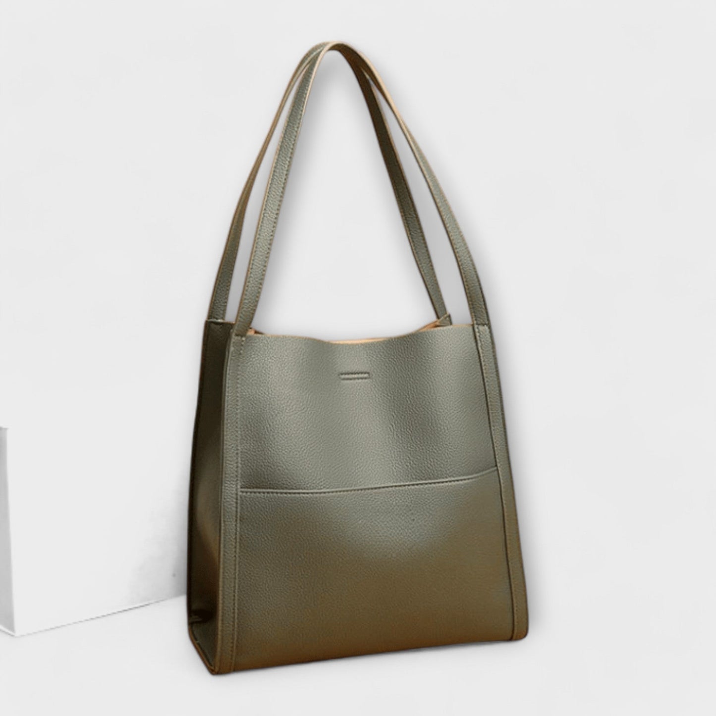 KROHN-E Damen Strukturierte Handtasche Geräumig Robustes Design