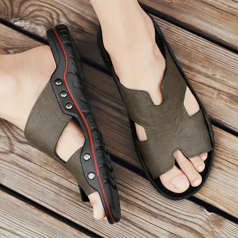 Althea Atmungsaktive Sandalen mit offener Spitze und Massage-Noppen