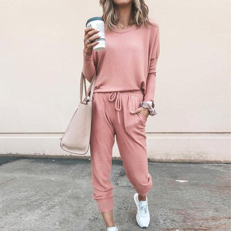 Damen Freizeit-Jogginganzug mit lässigem Schnitt und praktischen Taschen Krohn-e