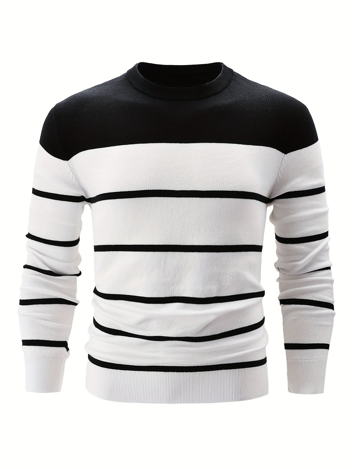 Krohn-e | Gestreifter Pullover Baumwolle Klassisch und Komfortabel